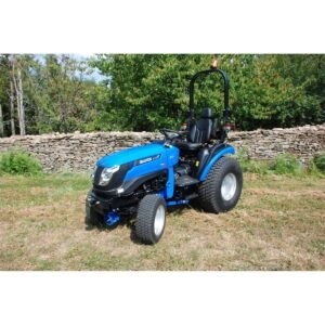 Tracteur 4 roues motrices SOLIS 26 HST roues gazons 25×85-14 et 136-16.